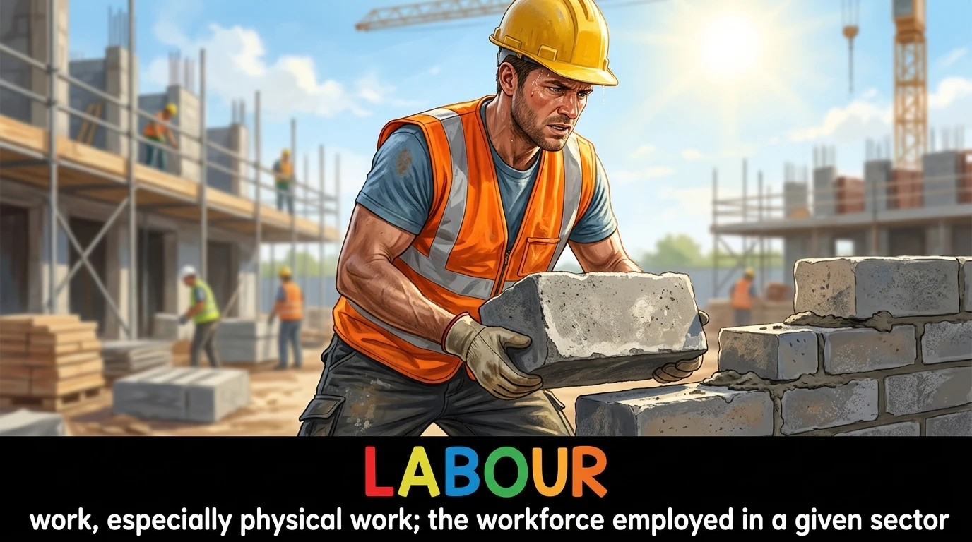 English Illustration for labour